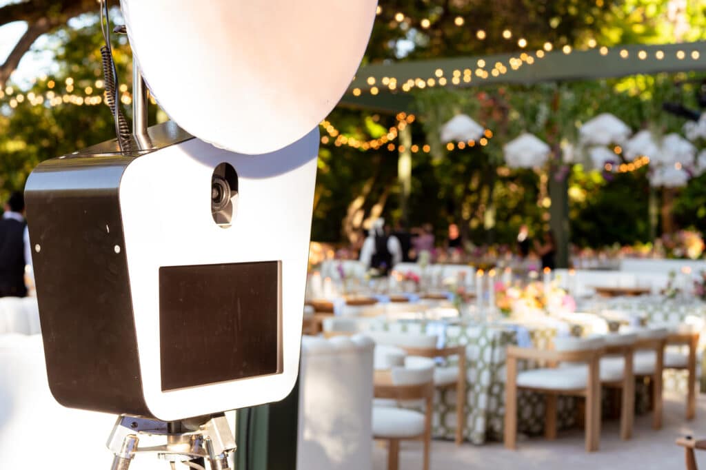 Photo booth at outdoor event