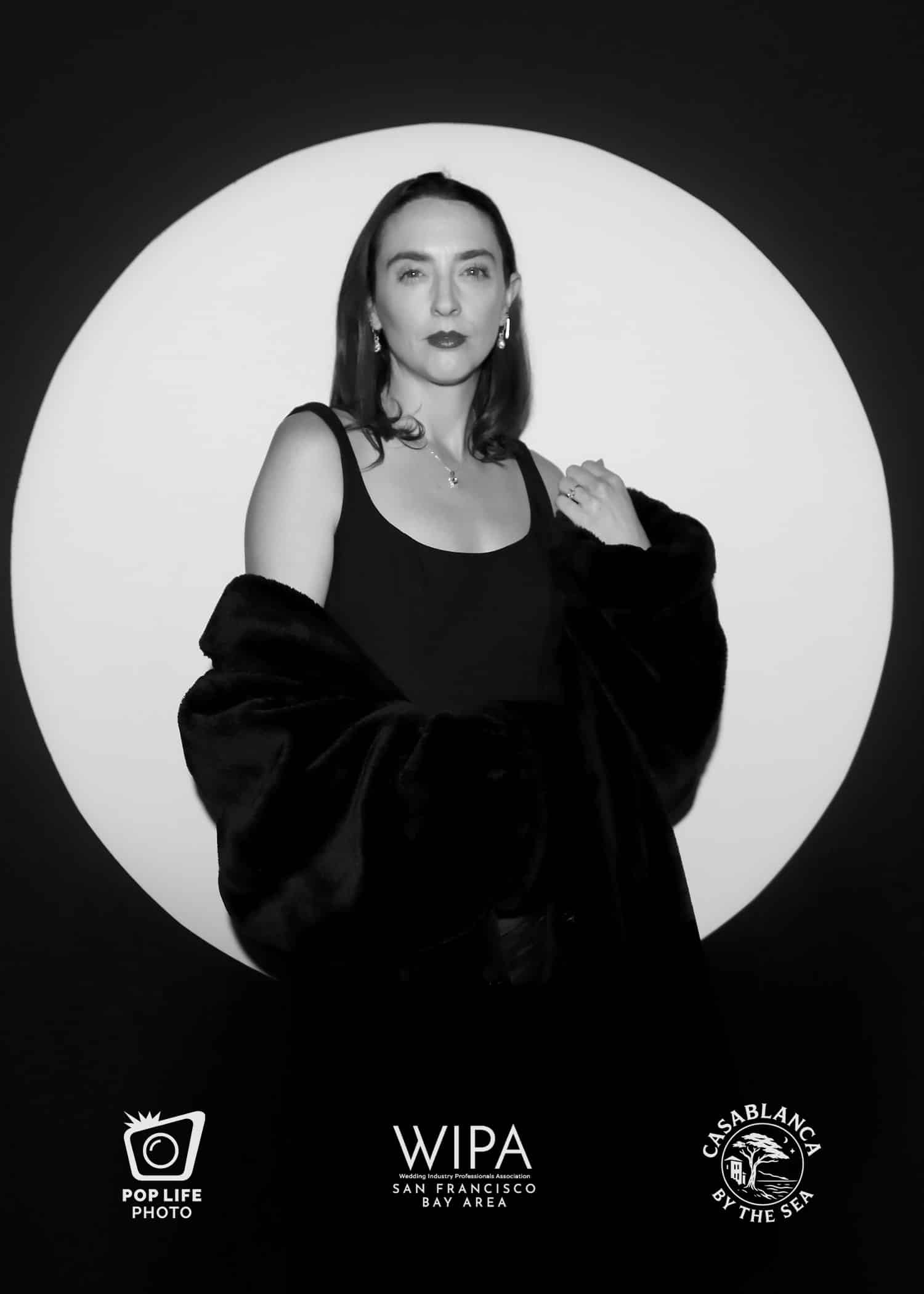 Editorial-style portrait from Pop Life Photo, showcasing a model in a studio setting for corporate