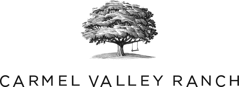 Carmel Valley Ranch logo featuring a stylized tree, representing luxury wedding venue partnerships for Pop Life Photo's services.