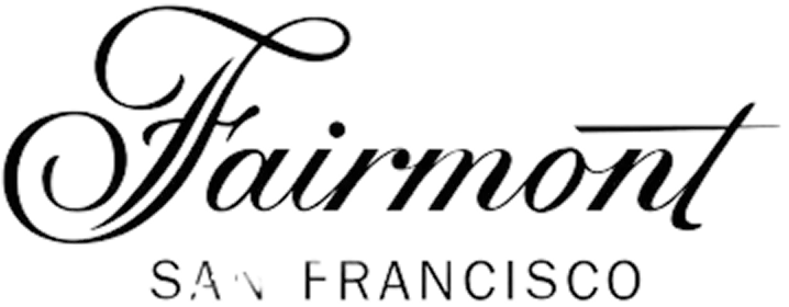 Fairmont San Francisco logo, representing luxury wedding venue partnerships for Pop Life Photo's premium photo booth services.