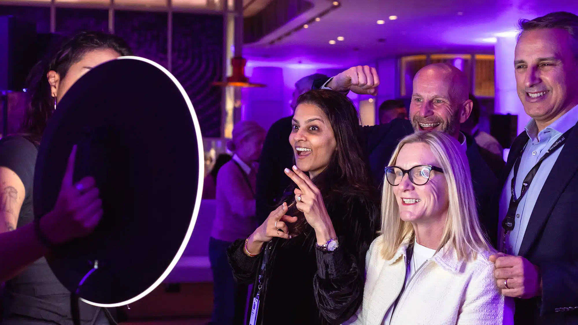 roaming AI experience for Accenture corporate event