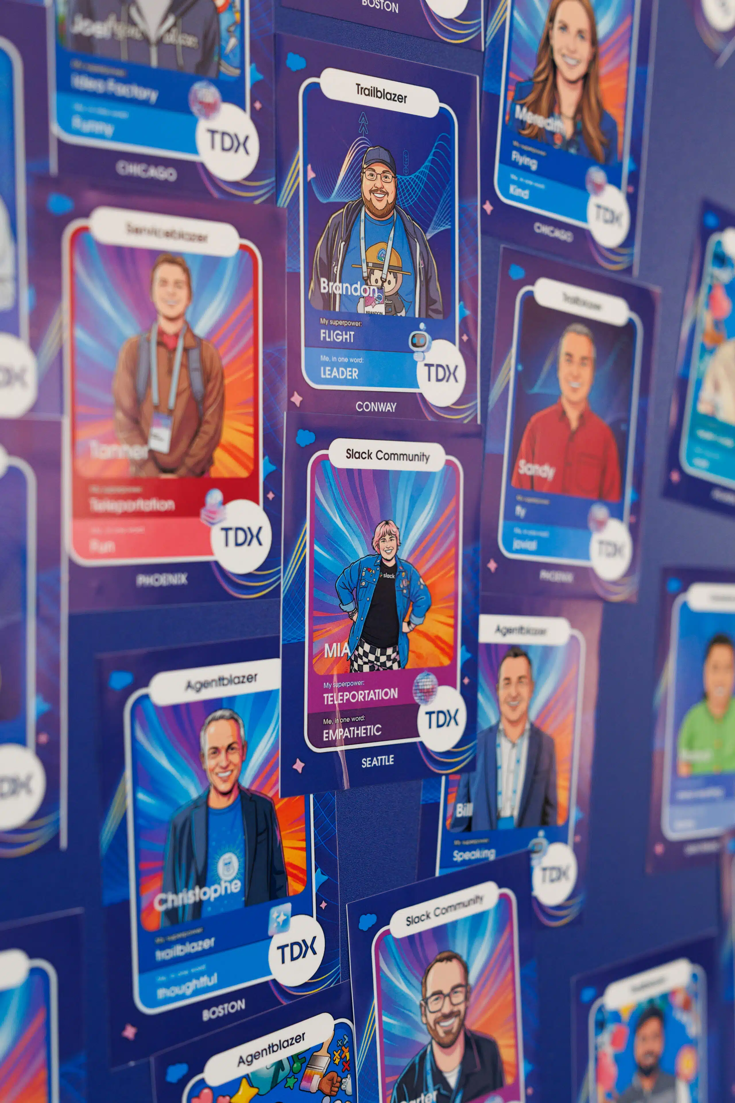 AI Trading Card activation by Pop Life Photo for Salesforce TDX 2026